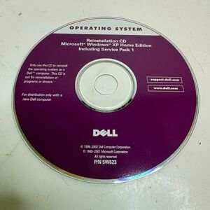 Dell Purple Reinstallation CD for Windows XP Home Edition